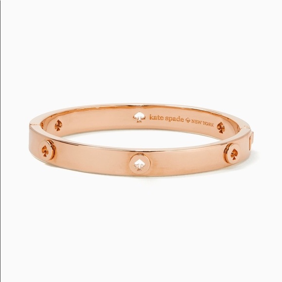 Kate Spade Spot the Spade Studded Hinged Bangle - Picture 2 of 6